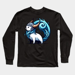 Kawaii Viking Cat Norse Mythology Celtic Knot Long Sleeve T-Shirt